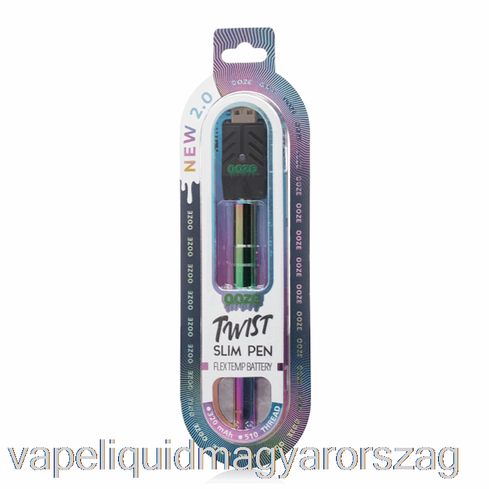 Ooze Slim Twist Pen 2.0 Flex Temp Akkumulátor Rainbow Vape E Cigi